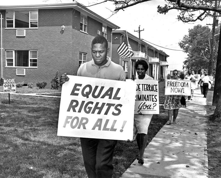 Equal Rights Protestors from the 1960s.