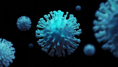 A computerized picture of the Coronavirus