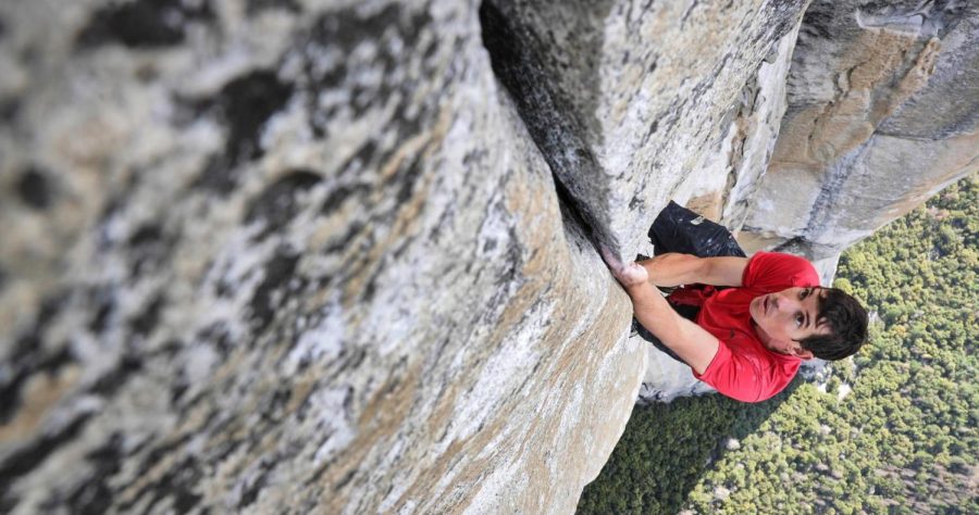 Alex Honnold Free Soloing El Capitan. More details for this image at www.alexhonnold.com