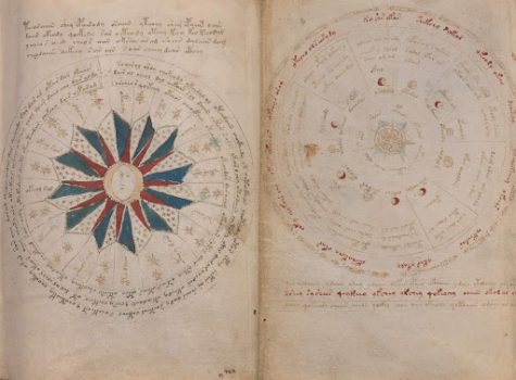 An image of one of the pages in the Voynich Manuscript - Credit: Sci-News.com