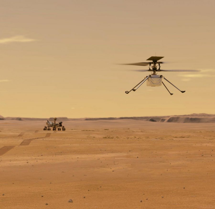 Perseverance rover and Ingenuity helicopter. Image Source: NASA